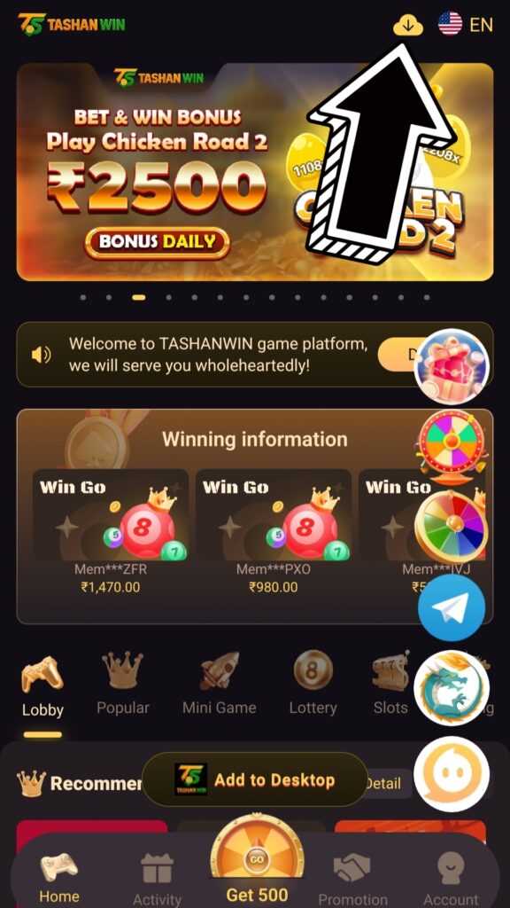 Tashan Win Game App Download